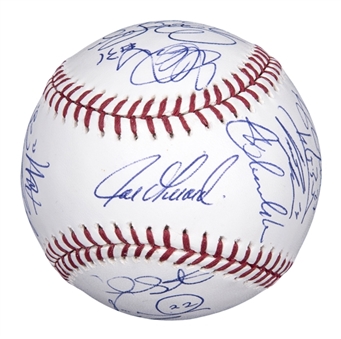 2013 New York Yankees Team Signed Baseball with 23 Signatures Including Jeter, Pettitte & Teixeira (PSA/DNA)